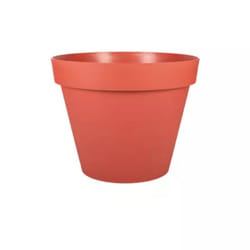EDA Décor de Jardin - Pot de Fleurs Toscane Terre Cuite Orange, Ø 40 cm, Résistant au Gel, 7 Ans de Garantie