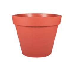 EDA Pot de Jardin TOSCANE Orange Terre Battue - Cache-Pot Décoratif pour Extérieur Ø 48 cm - Décoration de Jardin et Terrasse
