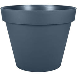 Pot de fleur Rond - Ø 48 cm - EDA - Toscane - 43 L - Intérieur/Extérieur - Ø 475 x H.40 cm - Bleu Jean