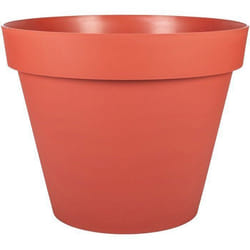 Pot de fleur Rond - Ø 60 cm - EDA - Toscane - 76 L - Intérieur/Extérieur - Ø 60 x H.47 cm - Orange Terre Battue