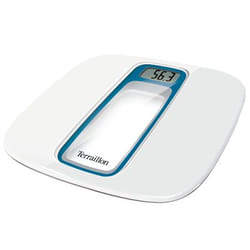 Terraillon 14119 balance Carré Bleu, Argent Pèse-personne électronique