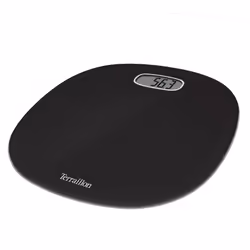 Terraillon Pop First, Pèse-personne électronique, 160 kg, 100 g, Noir, Ovale, Verre