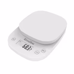 Terraillon Precision, Balance de ménage électronique, 2 kg, 0,1 g, Blanc, Plastique, Plastique