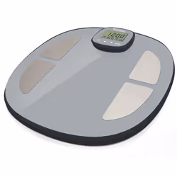 Terraillon POP EASY VIEW, Pèse-personne électronique, 160 kg, 100 g, Gris, kg, Ovale