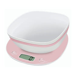 Terraillon 14669 escabeaux de cuisine Rose Comptoir Rond Balance de ménage électronique
