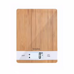 Terraillon Bamboo USB Bambou Comptoir Rectangle Balance de ménage électronique