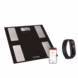Terraillon MOVE KIT, Pèse-personne électronique, 180 kg, 100 g, Carré, LCD, 69 x 32 mm