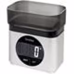 Terraillon BA22, Balance de ménage électronique, 5 kg, 1 g, Noir, Blanc, Plastique, Comptoir