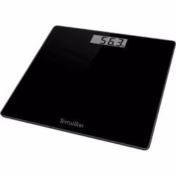 Terraillon Tsquare Black, Pèse-personne électronique, 180 kg, 100 g, Noir, Carré, Verre