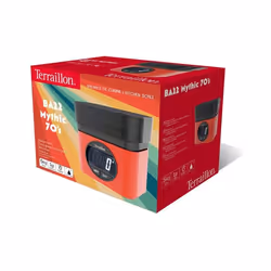 Terraillon BA22 Noir, Rouge Comptoir Rectangle Balance de ménage électronique