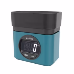 Terraillon BA22 Noir, Bleu Comptoir Rectangle Balance de ménage électronique