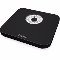 Terraillon Nautic, Pèse-personne mécanique, 150 kg, 1 kg, Noir, Rectangle, Plastique