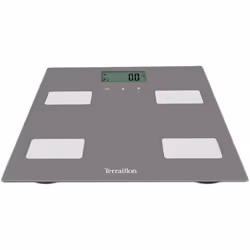 Terraillon Control Fit, Pèse-personne électronique, 160 kg, 100 g, Gris, kg, Carré