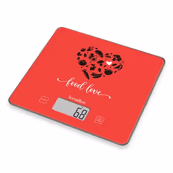 Terraillon Food Love Noir, Rouge Comptoir Rectangle Balance de ménage électronique