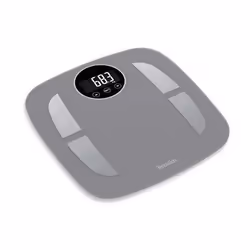 Terraillon Power Fit, Pèse-personne électronique, 160 kg, 100 g, Gris, Tactile, 12 utilisateur(s)