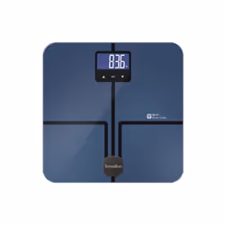 Terraillon Master Coach Ultra, Pèse-personne électronique, 180 kg, 100 g, Noir, Bleu, kg, Rectangle