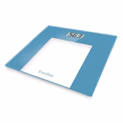Terraillon TP1000, Pèse-personne électronique, 150 kg, 100 g, Bleu, Transparent, kg, Rectangle