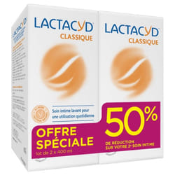 Lactacyd Classique Soin Intime Lavant Lot de 2 x 400 ml