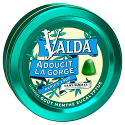 Valda Gommes Sans Sucres Goût Menthe Eucalyptus 50 g
