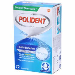 Polident Nettoyant Antibactérien 96 comprimés