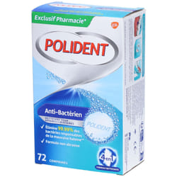 Polident Nettoyant Antibactérien 96 comprimés