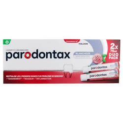 Parodontax Dentifrice Blancheur Soin Gencives Lot de 2 x 75 ml