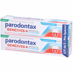 Dentifrice - Parodontax - Gencives Sensibilité - 2x75ml - Haleine Fraîcheur - Protection Fluor