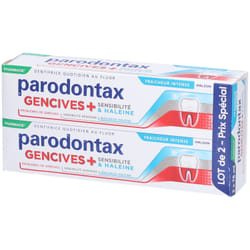 Dentifrice - Parodontax - Gencives Sensibilité - 2x75ml - Haleine Fraîcheur - Protection Fluor