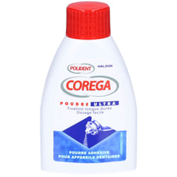 Polident Corega Poudre Ultra Poudre Adhésive Pour Prothèses Dentaires 40g