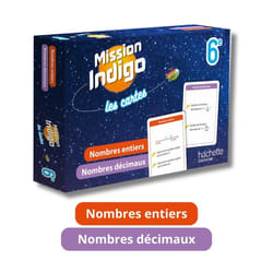 Mission Indigo Les cartes - Nombres entiers / Nombres décimaux  - 6e - Ed. 2024 (Broché)