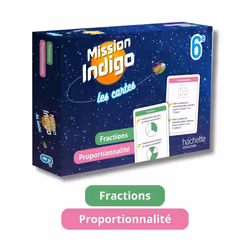 ISBN Mission Indigo Les cartes - Fractions / Proportionnalité - 6e - Ed. 2024, Éducatif, Français, 110 pages