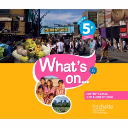 ISBN What's on... anglais cycle 4 / 5e - Coffret CD/DVD classe - éd. 2017, Éducatif, Français