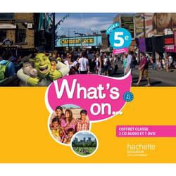 What's on... anglais cycle 4 / 5e - Coffret CD/DVD classe - éd. 2017