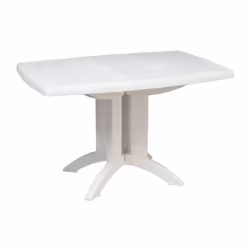 Table pliante Vega de GROSFILLEX, élégante et pratique. Très compacte, cette table en résine est idéale pour aménager les pet ...