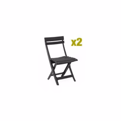 Chaise pliante Miami - Anthracite - Grosfillex