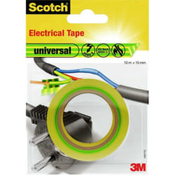 Scotch - 3M universal 4401YG Ruban isolant ® jaune, vert (l x l) 10 m x 15 mm 1 pc(s) Q116102