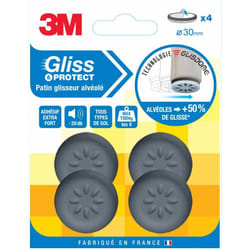 3M - Lot de 4 patins en plastique