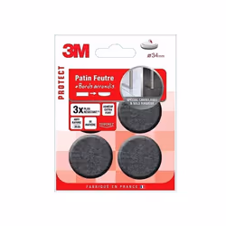 Lot de 4 patins en feutre 3M
