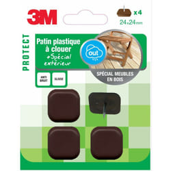 3M - Lot de 4 patins en plastique