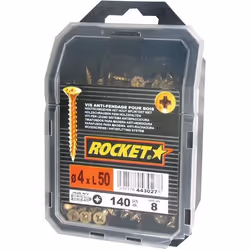 Vis Rocket à tête fraisée Pozi - 4x50 mm