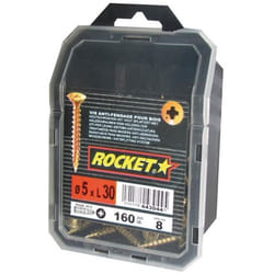 Vis - ROCKET - Modèle VYNEX - 5x30 mm - Acier bichromaté - 160 pièces
