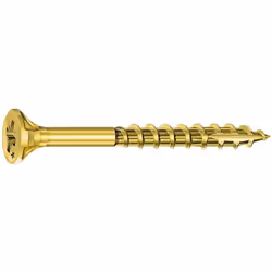 Vis Rocket minivybac Pozidriv tête fraisée 6x70mm, 8 pièces VYNEX référence 801259. 8 vis tête fraisée pozi acier bichromaté  ...