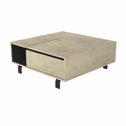 SCIAE TABLE BASSE RELEV N12, Table basse, Forme rectangulaire, 4 pieds, Extensible, Pliable, Bois