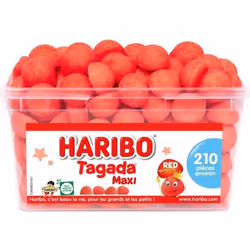 HARIBO Boite de 210 bonbons Tagada Maxi original - 106 kg