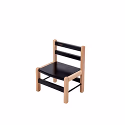 Combelle - Chaise enfant bicolore noir - 33x46x27 cm