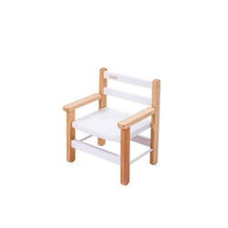 Fauteuil - COMBELLE - Juliette - Hybride Blanc - Bois massif - 1 place