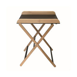 Table à langer en bois Jade bicolore noir - Combelle - 2 hauteurs de réglage - Compacte et fonctionnelle