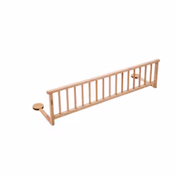 Combelle - Barrière de lit en bois enfant - Naturel vernis - 127x35 cm