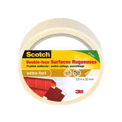 Nom du produit : Ruban adhésif double face Marque du produit : SCOTCH Couleur : Marron Type de surface : Surfaces rugueuses L ...