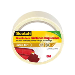Scotch - Rouleau adhésif double face surfaces rugueuses L.7.5 m x l.32 mm